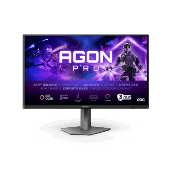 AOC AGON PRO 26.5" QHD 360Hz 0.03ms QD-OLED Monitor BK&GREY AG276QSD