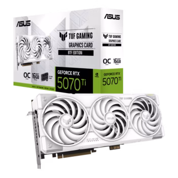 ASUS TUF RTX 5070TI GDDR7 OC-16GB BTF GRAPHICS CARD WH