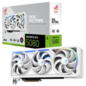 ASUS ROG ASTRAL RTX5080 GDDR7 OC-16GB GRAPHICS CARD WH