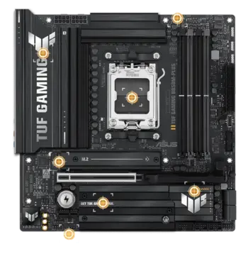 ASUS TUF B850M-PLUS AMD AM5 MOTHERBOARD