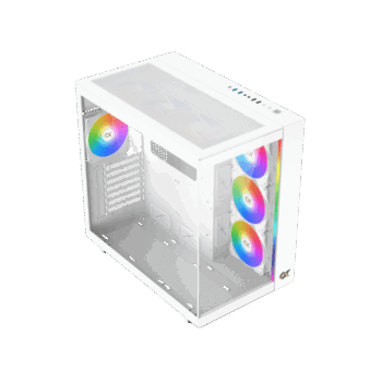 XIGMATEK AQUA ULTRA AIR ARCTIC MID TOWER RGB GAMING CASE WH