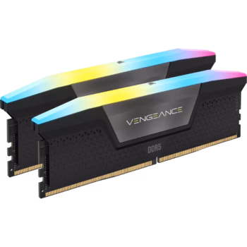 CORSAIR VENGEANCE RGB DDR5 DRAM 64GB(2*32)6000MHZ  BLK