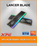 XPG LANCER BLADE RGB 5600Mz UD D5 16GB 2×8 CL46 BLACK