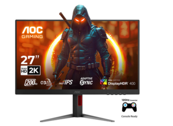 AOC 27" Q27G4 QHD 200HZ 0.3MS FAST IPS MONITOR BK&RED