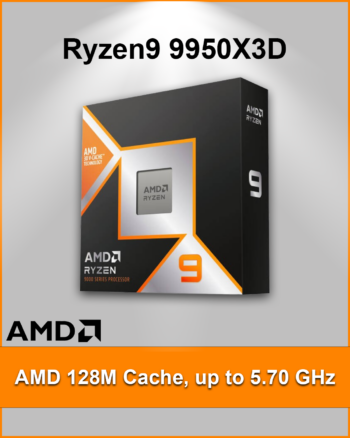 AMD Ryzen™ 9 9950X3D Gaming and Content Creation Processor