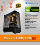 ONYX VANGUARD HX – High-End Gaming PC – X3D Power Unleashed