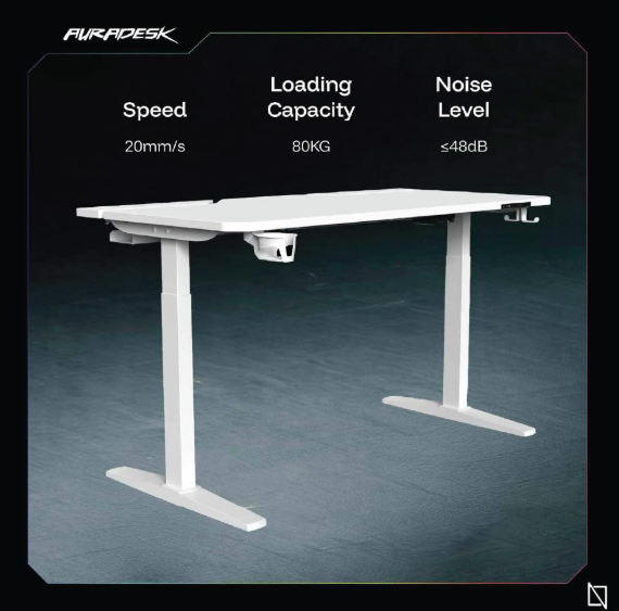 APEX AURADESK, Ergonomic Large Gaming Desk, RGB Computer Desk, Gaming Table, PC Gaming Workstation Home Office Desks طاولة الألعاب (White) APEX AURADESK, Ergonomic Large Gaming Desk, RGB Computer Desk, Gaming Table, PC Gaming Workstation Home Office Desks طاولة الألعاب (White)