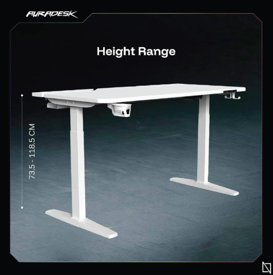 APEX AURADESK, Ergonomic Large Gaming Desk, RGB Computer Desk, Gaming Table, PC Gaming Workstation Home Office Desks طاولة الألعاب (White) APEX AURADESK, Ergonomic Large Gaming Desk, RGB Computer Desk, Gaming Table, PC Gaming Workstation Home Office Desks طاولة الألعاب (White)