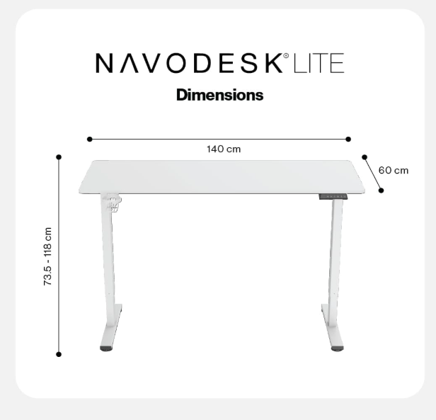 Navodesk Lite Hydraulic Desk 140MM WH Navodesk Lite Hydraulic Desk 140MM WH