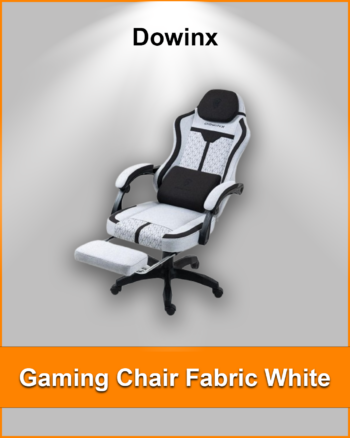 Dowinx Gaming Chair Fabric White