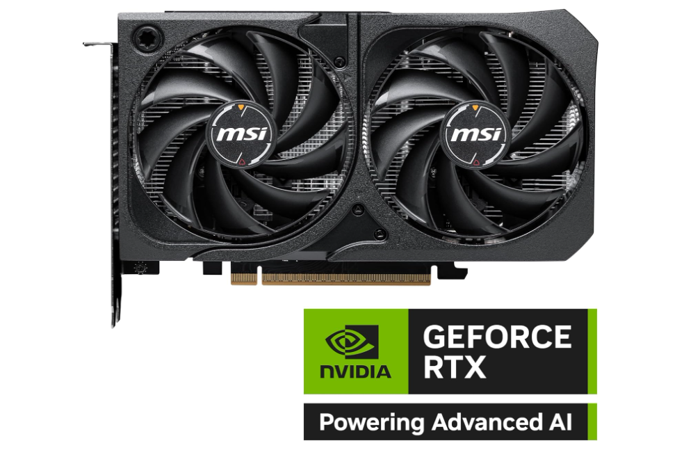 MSI NVIDIA GeForce RTX 5060 8G Shadow 2X OC Gaming Graphics Card GDDR7 128-Bit Boost Frequency up to 2535 MHz, PCIe Gen 5, DLSS 4, DP 2.1 x 3, HDMI 2.1 x 1, SFF Ready MSI NVIDIA GeForce RTX 5060 8G Shadow 2X OC Gaming Graphics Card GDDR7 128-Bit Boost Frequency up to 2535 MHz, PCIe Gen 5, DLSS 4, DP 2.1 x 3, HDMI 2.1 x 1, SFF Ready